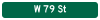 W 79 St